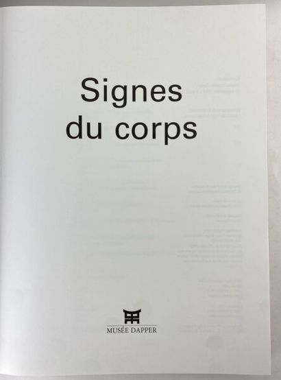 null [MUSEE DAPPER].

Signes du corps 2004/2005.

In-folio bound in black cloth and...