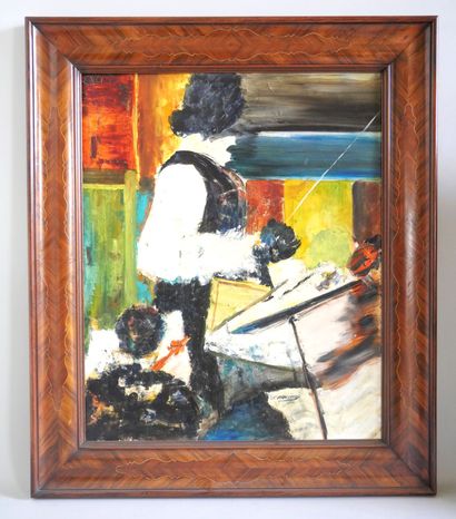 null Camille VILLACRECES (20th century)

The conductor of the orchestra

Oil on canvas...