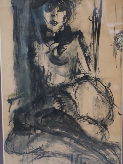 null Attributed to Boris KASSIANOFF (1932 - 2006)

Female nude

India ink on paper.

Dimensions...