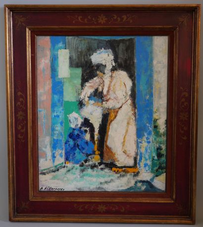 null Camille VILLACRECES (20th century)

Oriental characters

Oil on canvas signed...