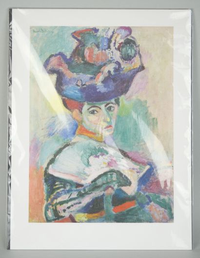 null After Henri MATISSE (1869-1954)

Woman with a hat

Reproduction on paper, in...