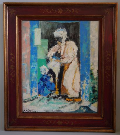 null Camille VILLACRECES (20th century)

Oriental characters

Oil on canvas signed...