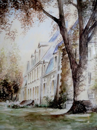 null TRUFFIER (XXIst century)

The castle of La Brosse - 1988

Watercolor on paper...