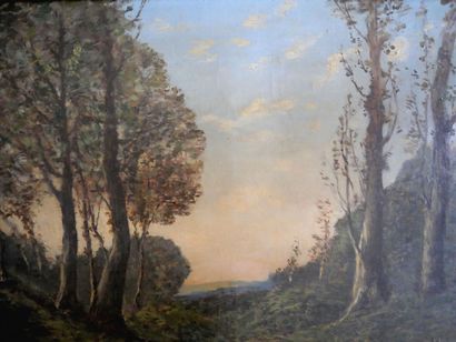 null Henri-Joseph HARPIGNIES (1819-1916)

Pond landscape in an undergrowth

Oil on...