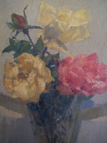 null Charles Martin-Sauvaigo (1881-1970)

Bouquet of roses in a vase

Oil on panel...