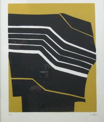 Raoul UBAC (1910-1985) Composition. Lithographie signée en bas à droite et numérotée...