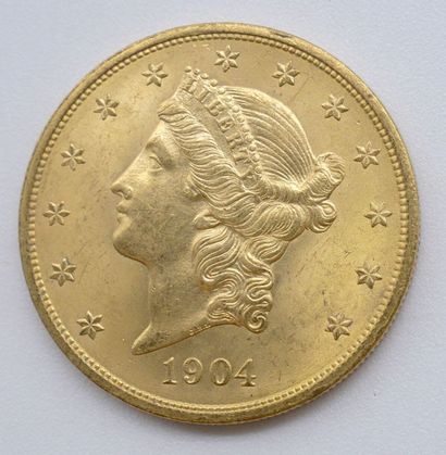 null 1 Monnaie Or. Etats-Unis.

20 Dollars Liberty, 1904.

Poids : 33,40grs.



Estimation...