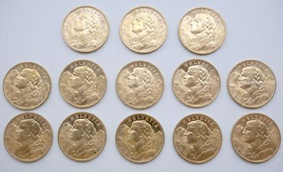 null 13 Monnaies Or. Suisse.

Vréneli, 1927.

Poids total : 83,83grs.



Estimation...