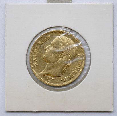 null 
1 Monnaie Or. France.




40 Francs, Napoléon tête laurée, 1811 A (Paris).




Poids...