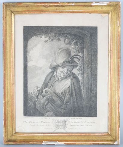 null Adriaen VAN OSTADE (1610-1685) d'après 

Le Vieilleur hollandois et Le violon...