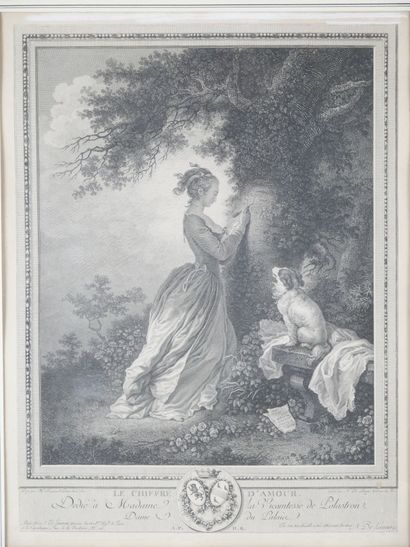 null D'après Jean-Honoré FRAGONARD (1732-1806) et gravé par Nicolas de LAUNAY (1739-1792)

Le...