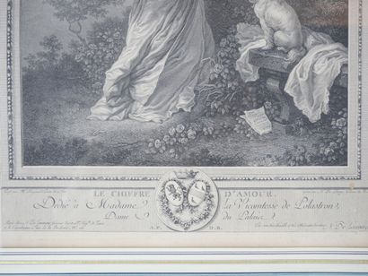 null D'après Jean-Honoré FRAGONARD (1732-1806) et gravé par Nicolas de LAUNAY (1739-1792)

Le...