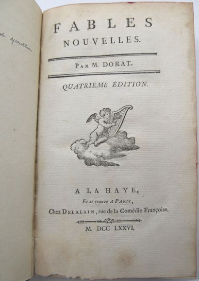 null DORAT Claude. Fables Nouvelles.

4ème Édition, 4 livres en 1 tome, La Haye et...