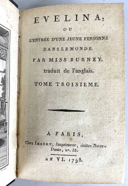 null Frances BURNEY, Miss BURNEY (1752-1840)

Evelina, ou l'entrée d'une jeune personne...