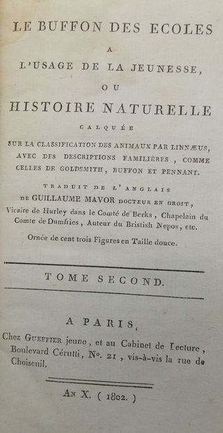 null [HISTOIRE NATURELLE & LA NATURE]. Ensemble de 4 Volumes.

DELATTRE (Ch.), Le...
