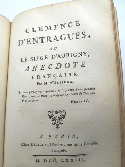 null USSIEUX Louis d'. Le Décaméron François.

2 Tomes en 1 Volume, sd, in-8, reliure...