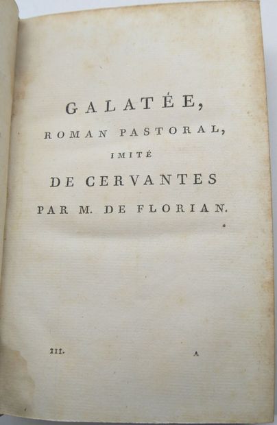 null FLORIAN. Ensemble de 8 Volumes.

Oeuvres de M. De Florian, nouvelle édition,...