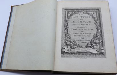 null FENELON. Les aventures de Télémaque. Paris, Didot, 1783, 2 vol. in-4, bas. fauve,...