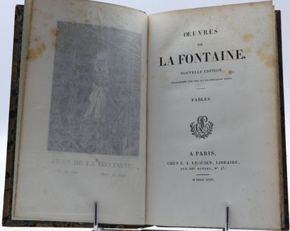 null LA FONTAINE. Oeuvres. Nouvelle édition. Paris, Lequier, 1824, 5 vol. in-8, demi-rel....