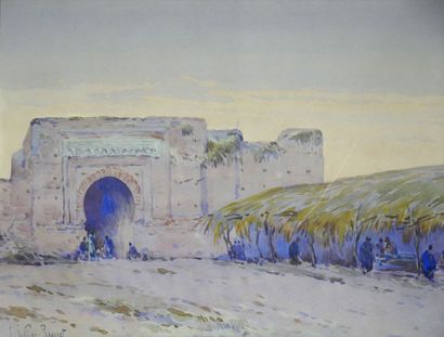 null Louis JULLIEN ROUSSET (1859-1921)

Porte à Marrakech 

Aquarelle sur papier...