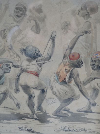 null FOURNIER. École du XIXème siècle

Figures de combat orientaliste, 1842

Encre...