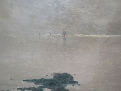 null Eugène DESHAYES (1862/68-1939) 

Maritime Landscape

Oil on panel signed lower...