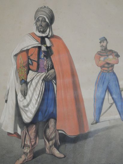 null Édouard ARMAND-DUMARESQ (1826-1895) d'après 

Armée de Ligne, 1859, planche...