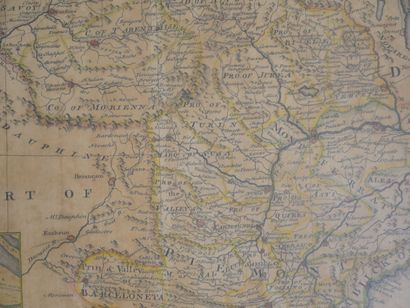 null Lot of 3 maps and plans, color engravings including : 

- SAVOY PIEMONT and...