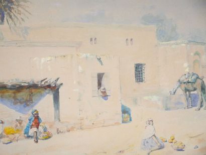 null Joseph SINTES (1829-1913)

Animated view of an Arab village

Watercolor on paper...
