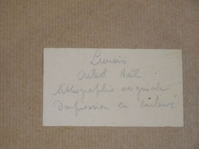 null Alexandre LUNOIS (1863-1916) d'après 

Ouled Naïl

Gravure en couleur, porte...
