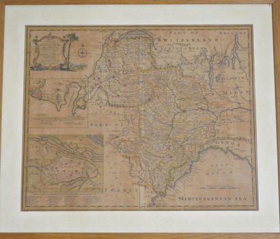 null Lot of 3 maps and plans, color engravings including : 

- SAVOY PIEMONT and...