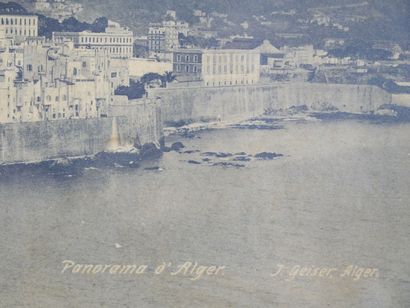 null Jean-Théophile GEISER (1848-1923) 

Vue panoramique d'Alger vers 1880 

Photographie...