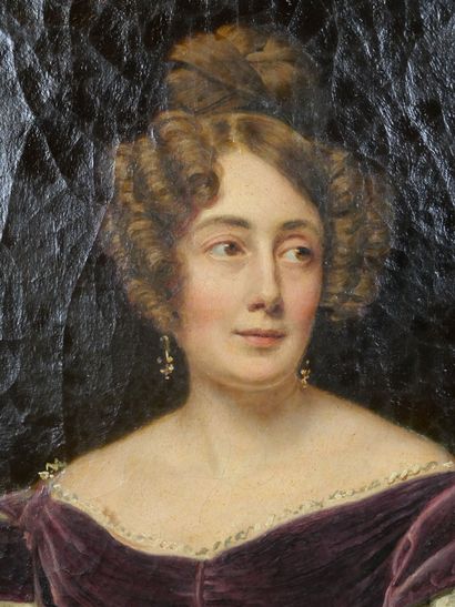 null Alexandre François CAMINADE (1783-1862)
Portrait de Madame Clara Gandolphe
Huile...