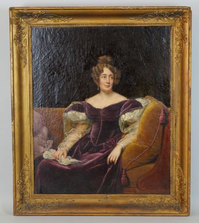 null Alexandre François CAMINADE (1783-1862)
Portrait de Madame Clara Gandolphe
Huile...