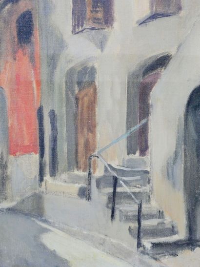 null Nicole MARETTE (1931-2021)
Vallauris behind the Church 
Oil on canvas signed...