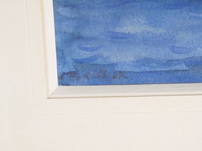 null Roger FORISSIER (1924-2003)
Villefranche sur Mer
Aquarelle signée en bas à gauche,...