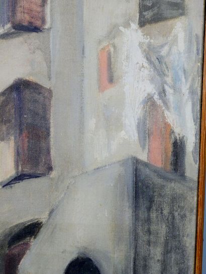 null Nicole MARETTE (1931-2021)
Vallauris derrière l'Eglise 
Huile sur toile signée...