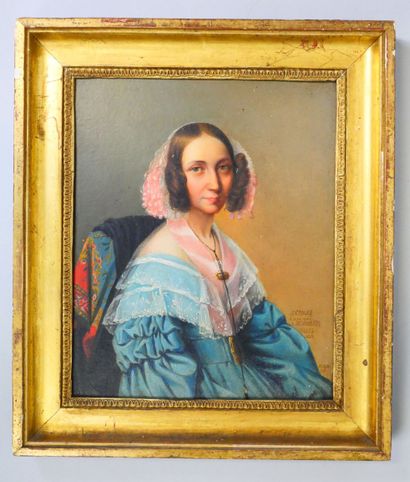 August CANZI (1808-1866) attribué à
Portrait...