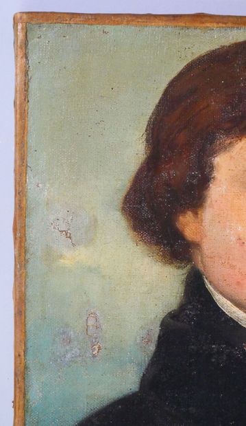 null École du XIXe siècle
Portrait d'homme bourgeois
Huile sur toile, portant une...