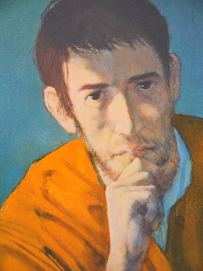 null Michel CIRY (1919-2018) 
Emmaüs ou Autoportrait 
Reproduction en couleurs signée...