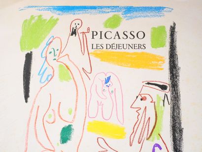 null Pablo PICASSO (1881-1973) d'après 
Les Déjeuners. 
Affiche d'exposition pour...