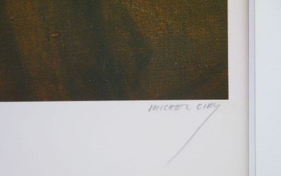 null Michel CIRY (1919-2018) 
Emmaüs ou Autoportrait 
Reproduction en couleurs signée...