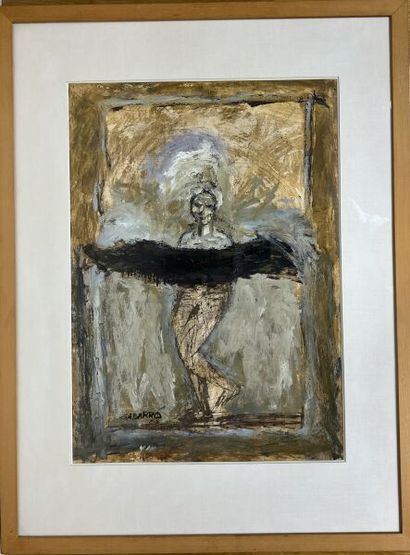 null Carles GABARRO (1956)

"Danseuse"
Technique mixte sur papier sous verre
Signée...