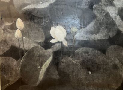 null Yang CHENG (1974)

"White lotus or water lilies 
Oil on canvas 
Signed and dated...