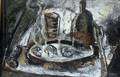 null Carles GABARRO (1956)

"Still life with a table set".
Mixed media and collage...