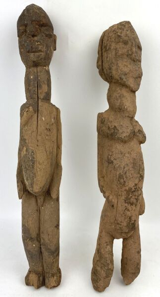 null BURKINA FASO - Peuple LOBI

Lot de deux anciennes statuettes de style DAGARI.
Belle...