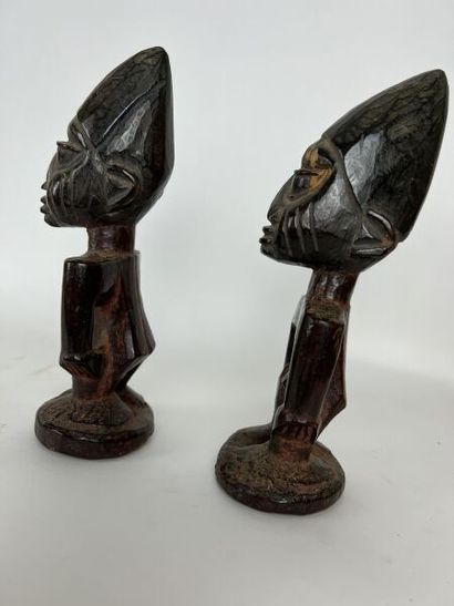 null NIGERIA - YORUBA People



-Pair of statuettes for the IBEDJI cult, female and...