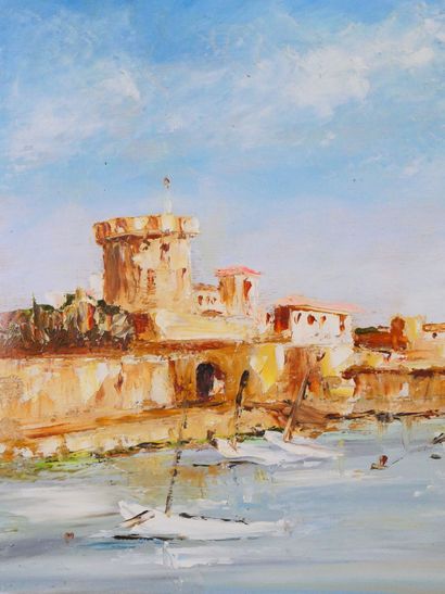 null Modern School
The port of Socoa
Oil on panel signed "RR MICHEL" in the lower...
