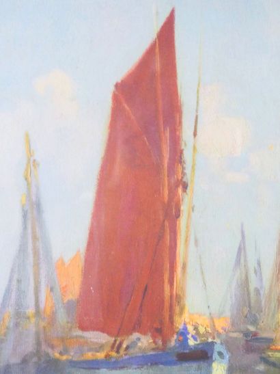 null Henri Alphonse BARNOIN (1882-1940)
Scène de port 
Gravure en couleur 
Dimensions...