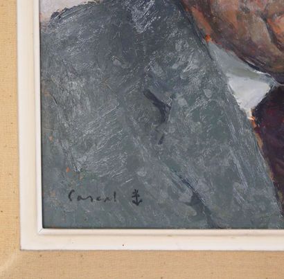 null Léopold PASCAL (1900-1958)
Portrait de Jean Lavalou 
Huile sur panneau signée...